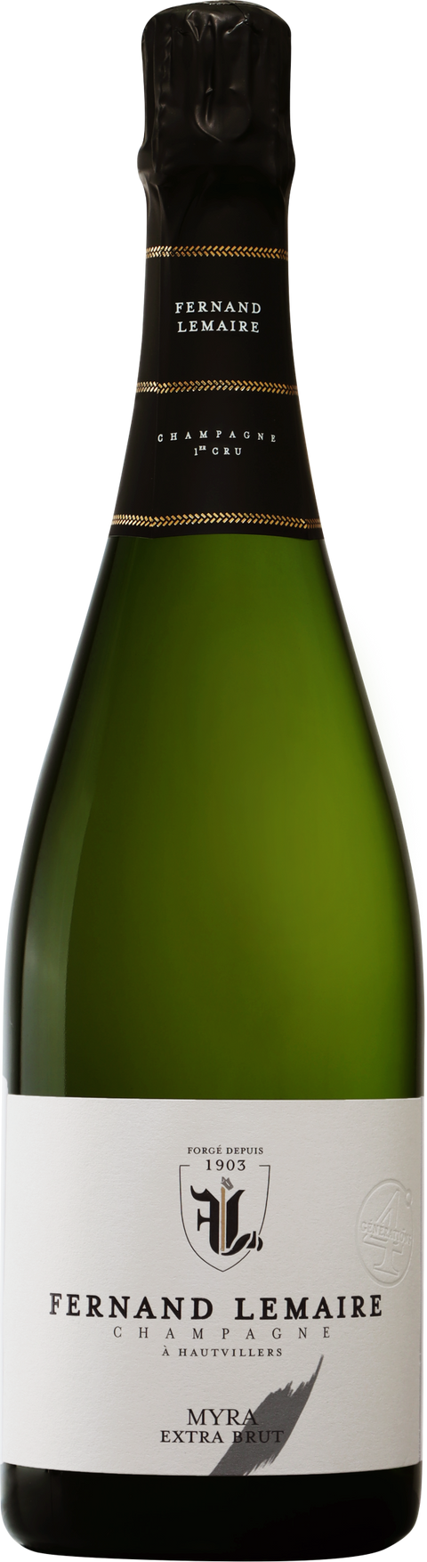 Myra Extra Brut 1’er Cru, Fernand Lemaire, Hautvilliers, Vallée de la Marne Champagne 2014